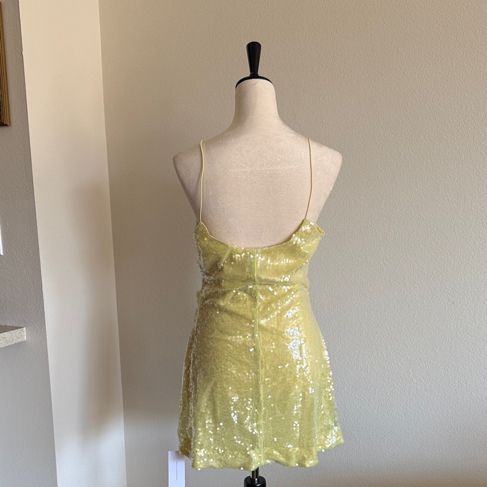 Bec & Bridge Venus Sequin Dress in Citrus - Picture 6 of 6